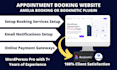 install booknetic or amelia booking plugin, design appointment booking website