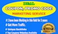 manually submit coupon to 150 popular deal sites coupon code submissions
