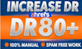 increase your DR 50 and 80 plus with quality backlinks