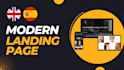 design a responsive wordpress landing page with elementor
