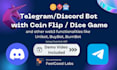 build telegram or discord bot with blockchain integration like unibot