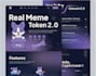 create crypto landing page meme website meme coin website pepe and coin website