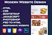 create a responsive website using HTML and CSS and bootstrap