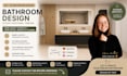 create a functional bathroom design with layout, 3d renders and tile selection