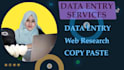 effortlessly handle data entry, excel, typing,copy paste job