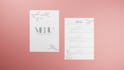 design a food flyer, modern restaurant menu, also trifold