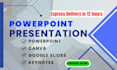 design powerpoint PPT presentation, canva and google slides