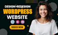 build wordpress website design, ecommerce website or custom website development