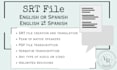 create and translate an srt file