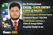 do professional excel, data entry, typing, etc