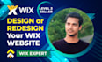 design wix business website or redesign wix website