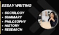 do urgent essays, report, study,research and summary