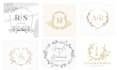 design a beautiful wedding monogram logo and invites
