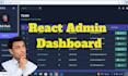 design admin panel, CRM dashboard on react js, node, rest API