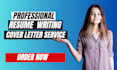 provide professional resume writing service and CV writing, cover letter