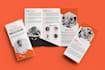 design urgent flyer, booklet,  postcard, bifold and trifold brochure design