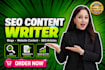 do SEO article writing, content writing and blog writing
