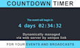countdown timer for your live streaming vmix, obs