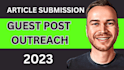 do permanent guest post outreach and article submission on high da and dr sites