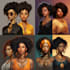 design african american ai headshot and illustrations in any style