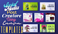 social media post creators using canva templates