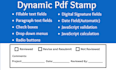 create a dynamic pdf stamp