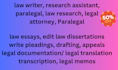 do legal content, legal research, legal assistant, USA paralegal