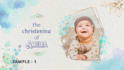 make christening and baptism invitation video save the date