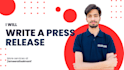 write a press release that will make it to news