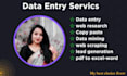 do data entry, web research, and web scraping expert