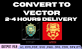 do vector tracing logo, vectorize image, convert to vector