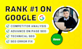 optimize your website on page, fix technical SEO and rank your website on google