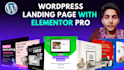 create outstanding wordpress landing page with elementor pro
