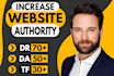 increase domain rating ahref dr domain authority moz da