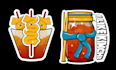 create cartoon anime cute illustration for sticker design