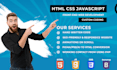 design custom landing page using html CSS and javascript