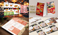 do restaurant menu design,food price list,table tent menu,digital menu board