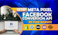 setup meta pixel and facebook conversion api to your website
