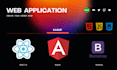 develop responsive web apps with react, angular, HTML, CSS, bootstrap and js