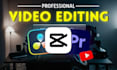 do professional video editing for youtube and social media content