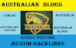 provide guest post on premium guest post on australian blogs