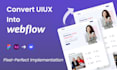 convert figma to webflow website design pixel perfect