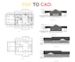 draft 3d floorplans , convert pdf, sketch to autocad