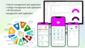 give educational management web application with app