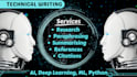 do technical research on image processing, cv, ai, ml, python, and deep learning