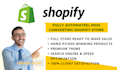 create your shopify website developer, create shopify store