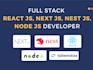 develop full stack web app in react js,next js,node js, nestjs