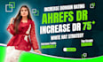 increase domain rating ahrefs DR by using white hat seo high quality backlinks