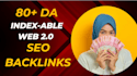 do indexable web2 dofollow SEO backlinks with unique articles