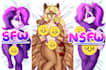 draw a dakimakura of you character or fan character you want
